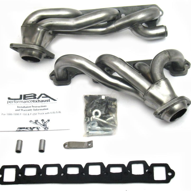 JBA 1628S - JBA1628S - JBA 87-96 Ford F-150 5.8L SBF 1-5/8in Primary Raw 409SS Cat4Ward Header - Shipped in Europe - Tuningsupply.com