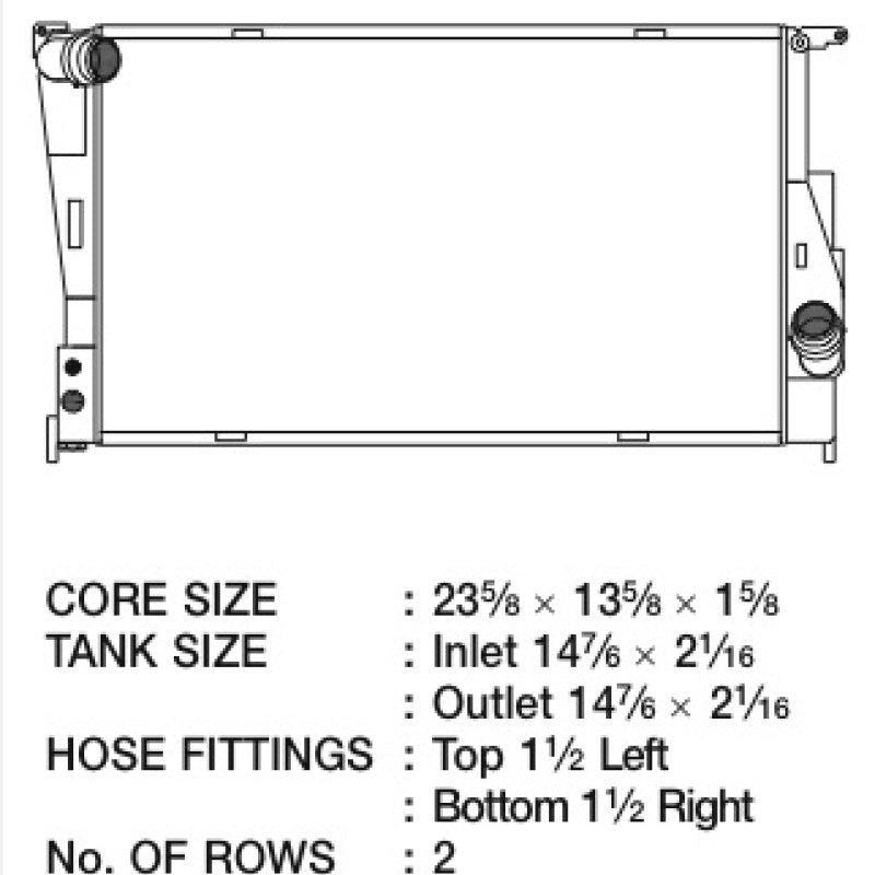 CSF 7045 - CSF7045 - CSF 2011+ BMW 1 Series M / 08-11 BMW 135i / 07-11 BMW 335i M/T Radiator - Shipped in Europe - Tuningsupply.com