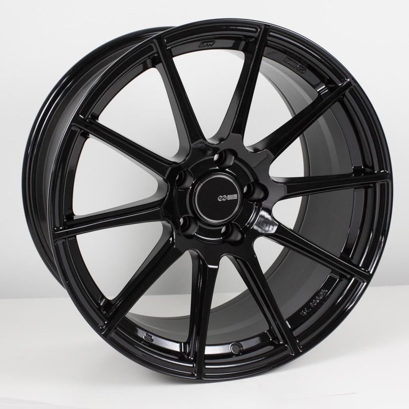 Enkei 499-880-6540BK - ENK499-880-6540BK - Enkei TS10 18x8 5x114.3 40mm Offset 72.6mm Bore Black Wheel - Shipped in Europe - Tuningsupply.com