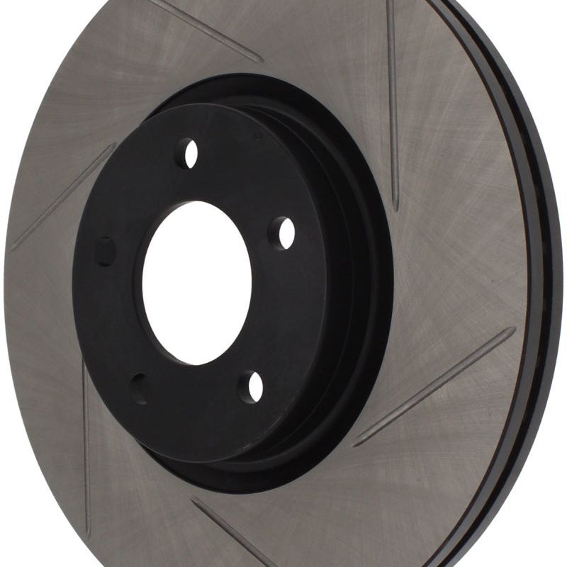 Stoptech 126.45078SL - STO126.45078SL - StopTech Power Slot 07-09 Mazdaspeed3 Slotted Left Front Rotor - Shipped in Europe - Tuningsupply.com