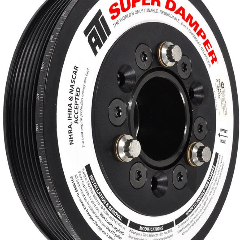 ATI ATI918854 - APPATI918854 - ATI Damper - 7.48in - Alum LW - 6/4 Grv - LSA - 09-15 Cadillac CTS-V (Excl SC Pulley) - Shipped in Europe - Tuningsupply.com