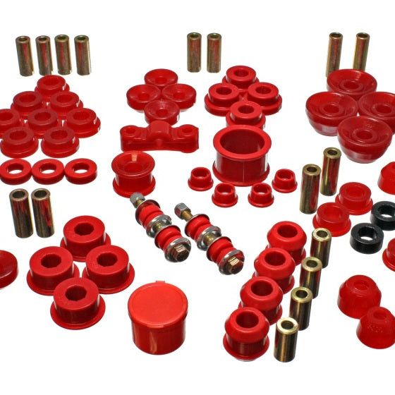Energy Suspension 16.18104R - ENG16.18104R - Energy Suspension 90-93 Acura Integra Red Hyper-Flex Master Bushing Set - Shipped in Europe - Tuningsupply.com