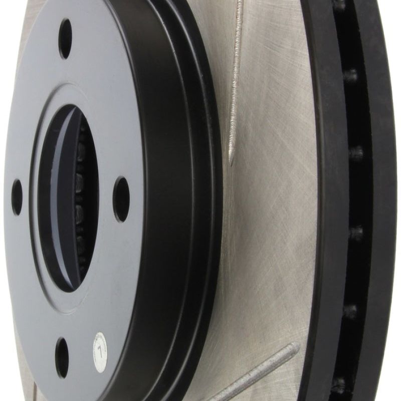 Stoptech 126.61110SL - STO126.61110SL - StopTech 2014 Ford Fiesta Left Front Disc Slotted Brake Rotor - Shipped in Europe - Tuningsupply.com