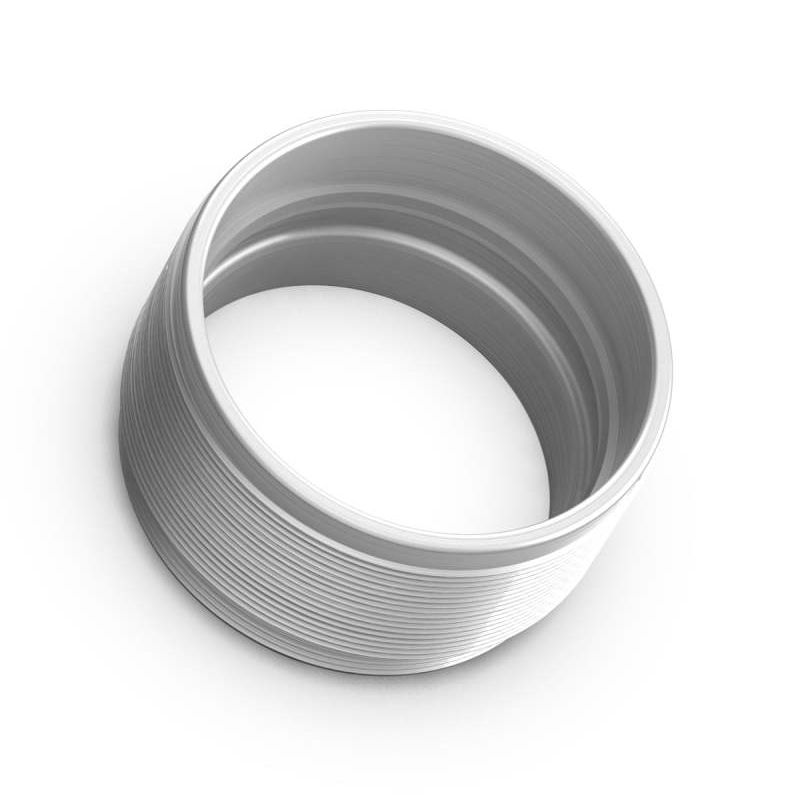 fifteen52 52-ST-SNOUT-SILVER - FFT52-ST-SNOUT-SILVER - fifteen52 Super Touring Threaded Snout Anodized Silver w/Satin Clear Cover Plate - Shipped in Europe - Tuningsupply.com