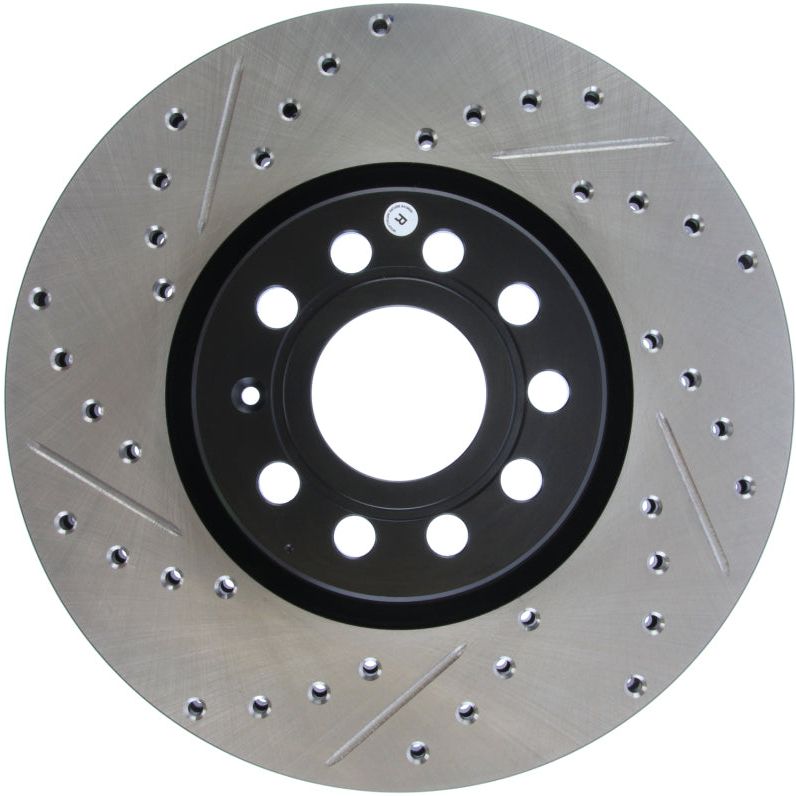 Stoptech 127.33098R - STO127.33098R - StopTech Slotted & Drilled Sport Brake Rotor - Shipped in Europe - Tuningsupply.com