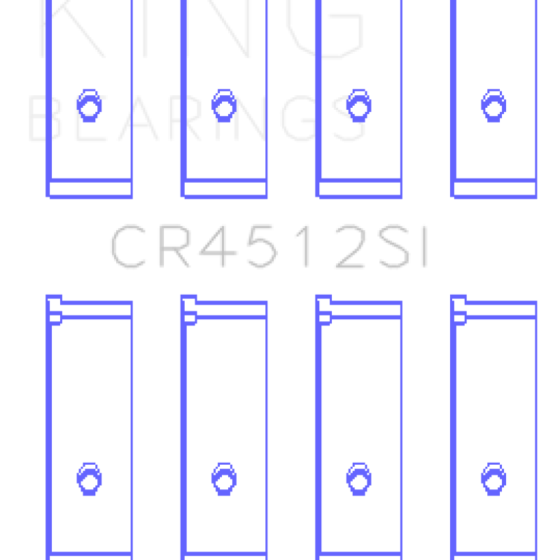 King Engine Bearings GCR4512SI - KINGCR4512SI - King Engine Bearings Honda D17A1/2 Rod Bearing Set - Size STD - Shipped in Europe - Tuningsupply.com