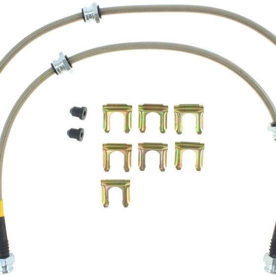 Stoptech 950.42006 - STO950.42006 - StopTech 2/89-96 Nissan 300ZX / 6/89-96 300ZX Turbo Stainless Steel Front Brake Lines - Shipped in Europe - Tuningsupply.com
