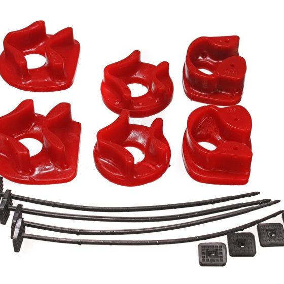 Energy Suspension 16.1109R - ENG16.1109R - Energy Suspension 90-93 Acura Integra Red Motor Mount Inserts (2 Torque Mount Positions) - Shipped in Europe - Tuningsupply.com