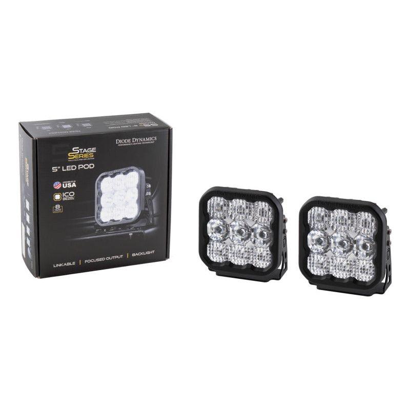 Diode Dynamics DD6769P - DIODD6769P - Diode Dynamics SS5 LED Pod Sport - White Combo (Pair) - Shipped in Europe - Tuningsupply.com