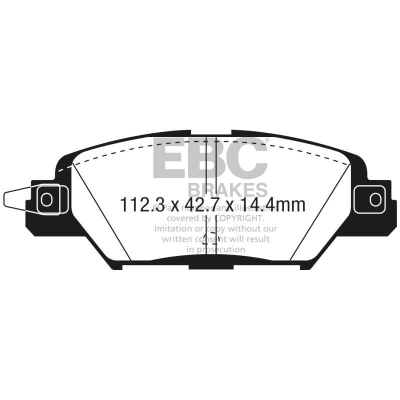EBC UD1846 - EBCUD1846 - EBC 2016 Mazda CX-5 2.0L Ultimax2 Rear Brake Pads - Shipped in Europe - Tuningsupply.com