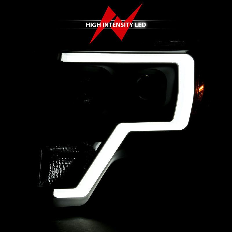 ANZO 111443 - ANZ111443 - ANZO 2009-2014 Ford F-150 Projector Light Bar H.L Black Amber - Shipped in Europe - Tuningsupply.com