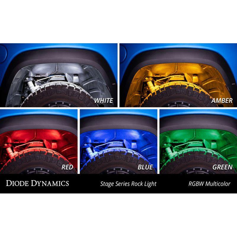 Diode Dynamics DD7454 - DIODD7454 - Diode Dynamics Stage Series RGBW LED Rock Light (8-pack) - Shipped in Europe - Tuningsupply.com