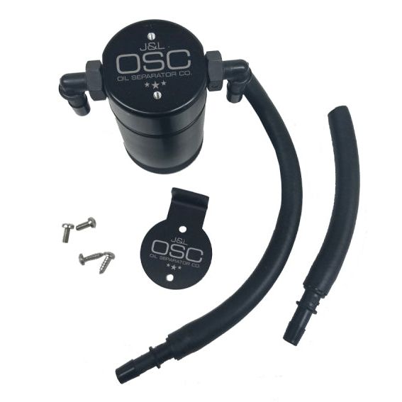 J&L 3027P-B - JLT3027P-B - J&L 99-04 Ford Lightning Passenger Side Oil Separator 3.0 - Black Anodized - Shipped in Europe - Tuningsupply.com