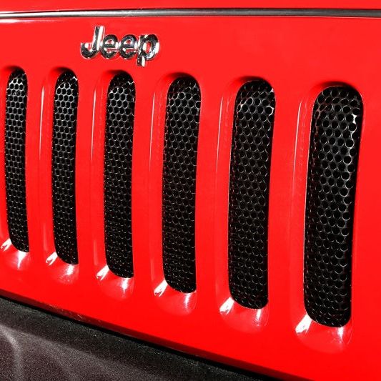 Rugged Ridge 11401.32 - RUG11401.32 - Rugged Ridge Grille Insert Black 07-18 Jeep Wrangler - Shipped in Europe - Tuningsupply.com