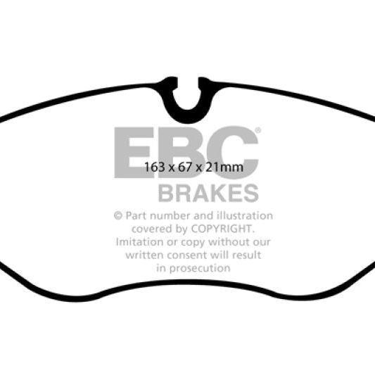 EBC DP61926 - EBCDP61926 - EBC 07+ Dodge Sprinter 2500 Greenstuff Front Brake Pads - Shipped in Europe - Tuningsupply.com