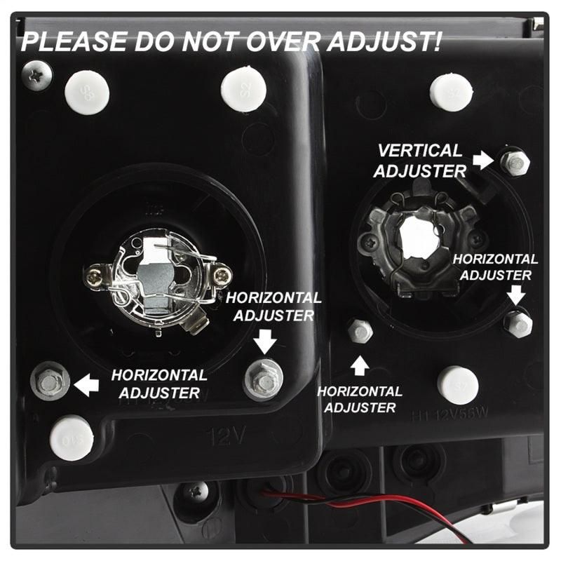 SPYDER 5084606 - SPY5084606 - Spyder 02-05 Dodge Ram 1500 Light Bar Projector Headlights - Black (PRO-YD-DR02V2-LB-BK) - Shipped in Europe - Tuningsupply.com