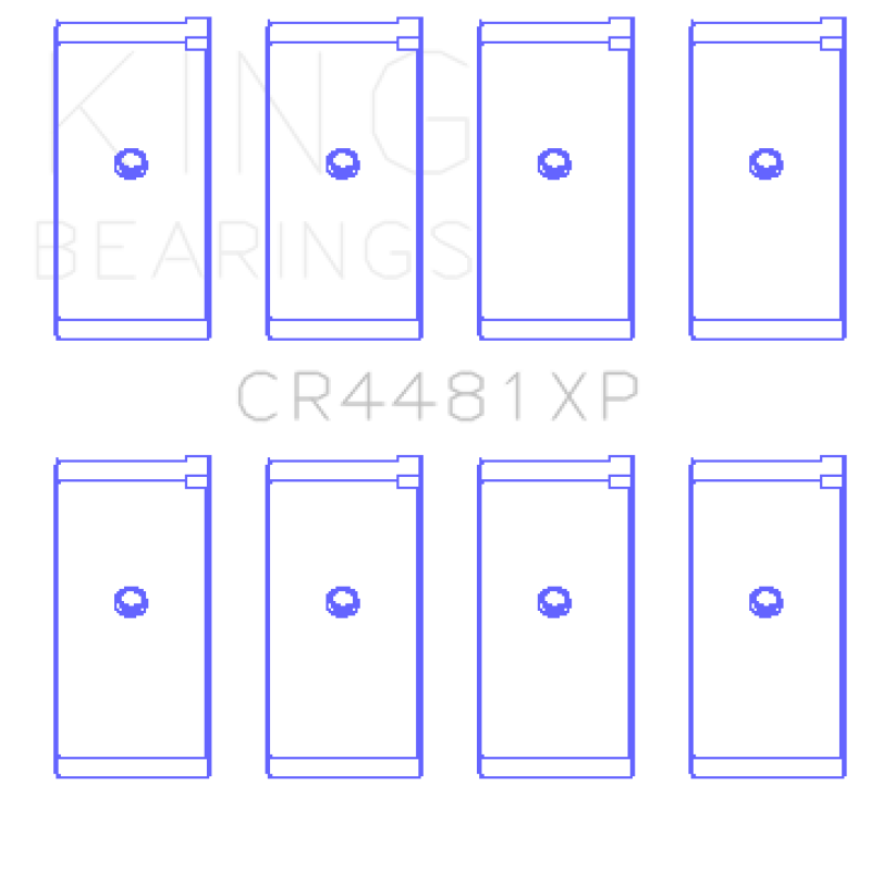 King Engine Bearings GCR4481XP - KINGCR4481XP - King Engine Bearings Mitsubishi 4G63/4G64 6 Bolt 1st Gen DSM Performance Rod Bearing Set - Size STD - Shipped in Europe - Tuningsupply.com