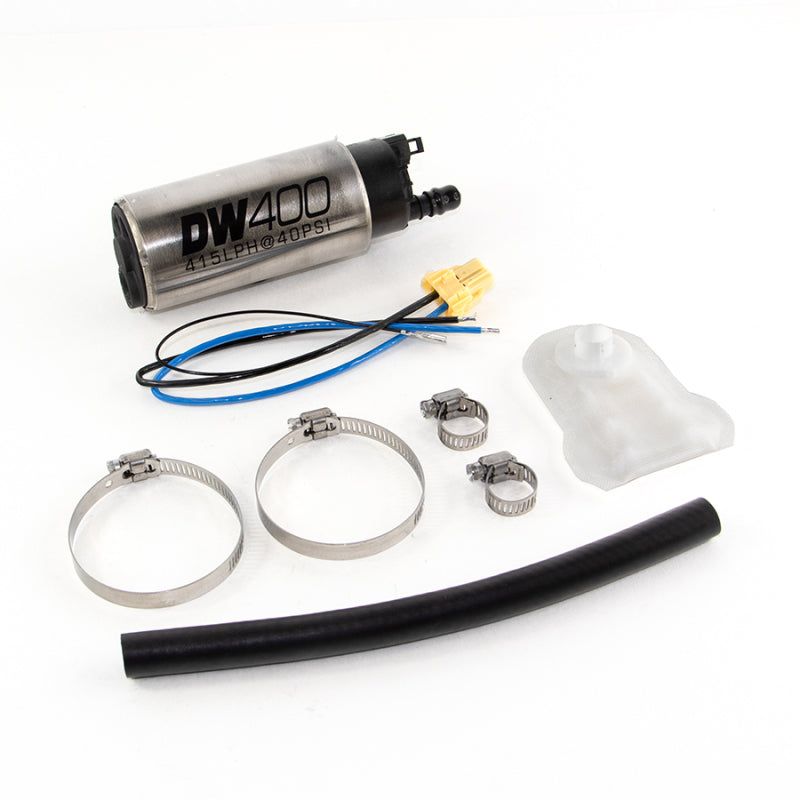 DeatschWerks 9-401-1043 - DWK9-401-1043 - DeatschWerks 415LPH DW400 In-Tank Fuel Pump w/ 9-1043 Install Kit 93-98 Nissan Skyline R33 - Shipped in Europe - Tuningsupply.com