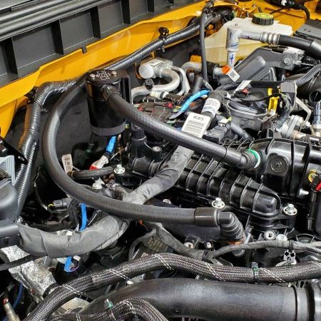 J&L 3073P-B - JLT3073P-B - J&L 2021-2025 Ford Bronco 2.7L 3.0 Oil Separator Passenger Side- Black - Shipped in Europe - Tuningsupply.com