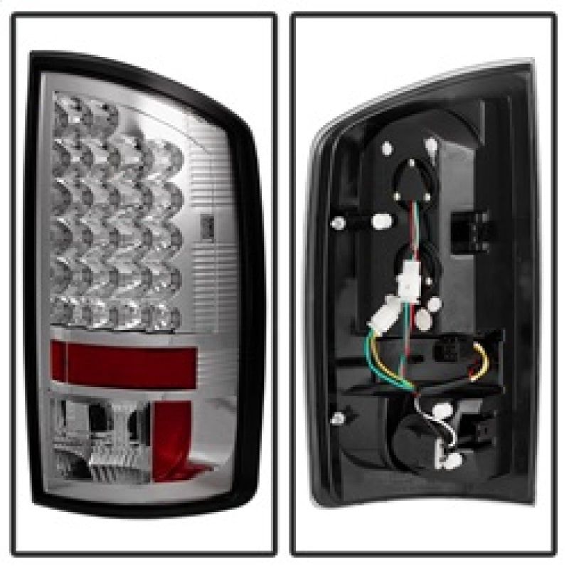 SPYDER 5002563 - SPY5002563 - Spyder Dodge Ram 02-06 1500/Ram 2500/3500 03-06 LED Tail Light Chrome ALT-YD-DRAM02-LED-C - Shipped in Europe - Tuningsupply.com