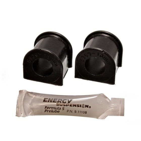 Energy Suspension 16.5110G - ENG16.5110G - Energy Suspension 88-91 Honda Civic/CRX Black 18mm Front Sway Bar Bushings - Shipped in Europe - Tuningsupply.com