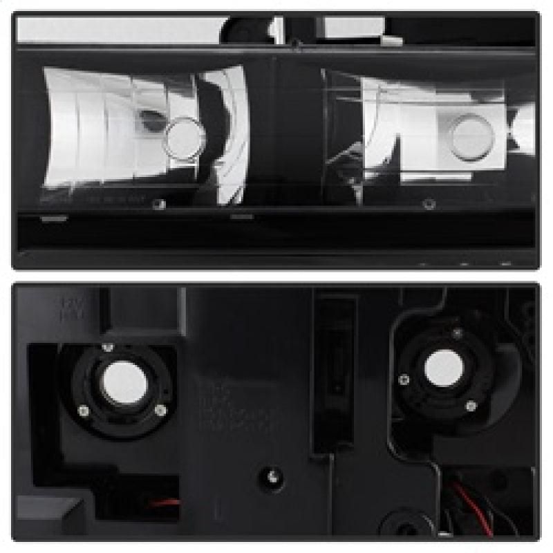 SPYDER 5069542 - SPY5069542 - xTune 92-94 Blazer Full Size Corner/LED Bumper Headlights Black HD-JH-CCK88-LED-AM-BK-SET - Shipped in Europe - Tuningsupply.com