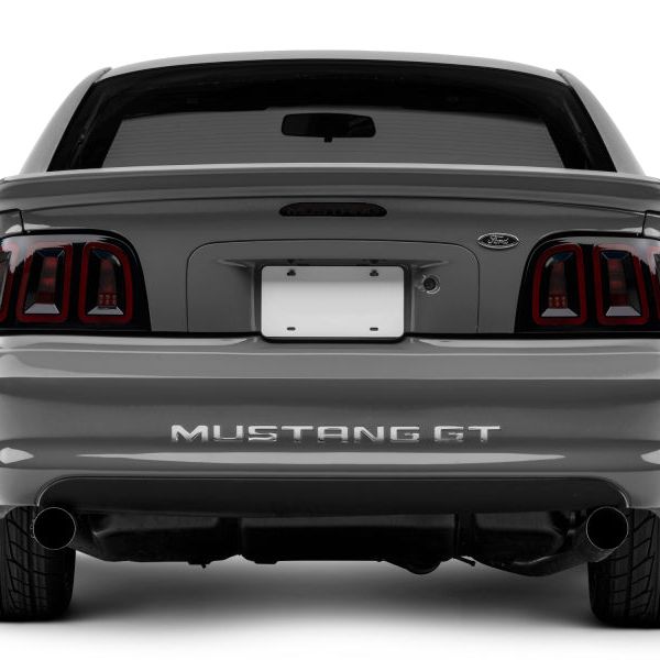 Raxiom 389876 - RAX389876 - Raxiom 96-98 Ford Mustang Icon LED Tail Lights- Black Housing (Smoked Lens) - Shipped in Europe - Tuningsupply.com