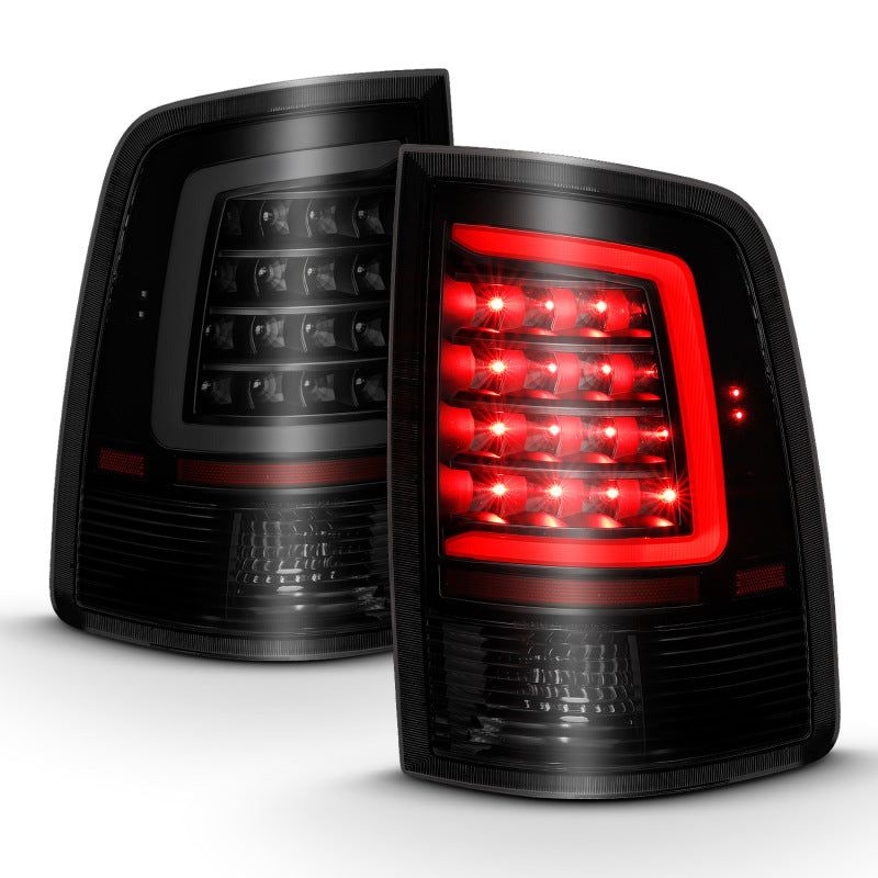 ANZO 311319 - ANZ311319 - ANZO 2009-2018 Dodge Ram 1500 LED Taillight Plank Style Black w/Smoke Lens - Shipped in Europe - Tuningsupply.com