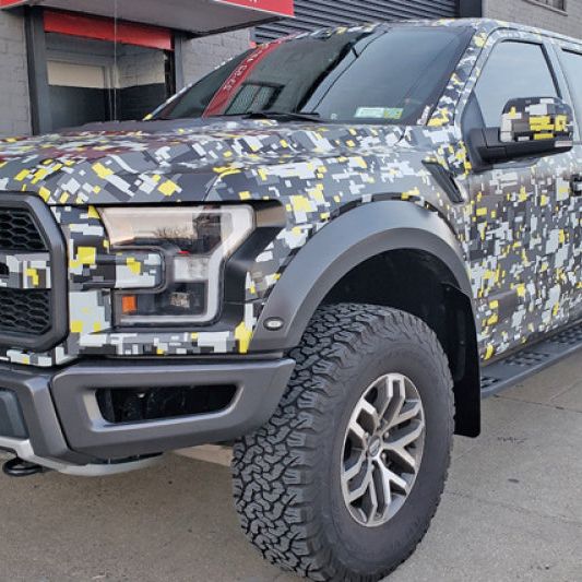 Rally Armor MF53-UR-BLK/DGRY - RALMF53-UR-BLK/DGRY - Rally Armor 17-20 Ford F-150 Raptor Gen 2 Black UR Mud Flap w/Dark Grey Logo - Shipped in Europe - Tuningsupply.com