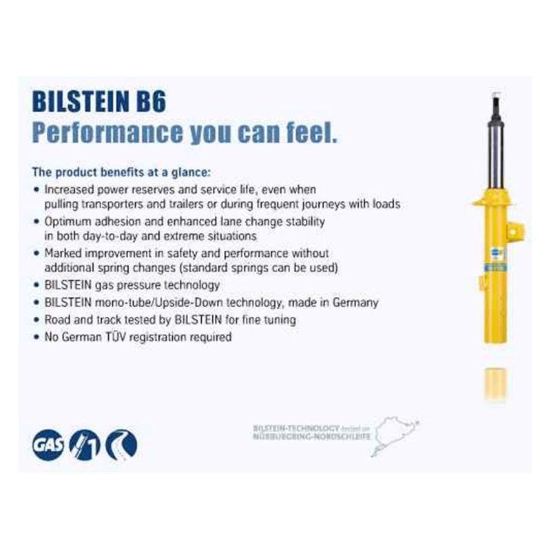 Bilstein 22-278623 - BIL22-278623 - Bilstein B6 15-18 Subaru Outback Front Right Monotube Shock Absorber - Shipped in Europe - Tuningsupply.com