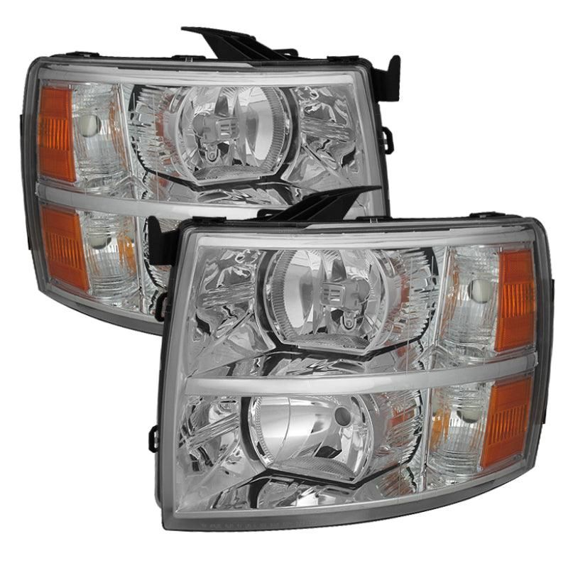SPYDER 5076984 - SPY5076984 - xTune Chevy Silverado 07-13 Crystal Headlights Chrome HD-JH-CS07-AM-C - Shipped in Europe - Tuningsupply.com