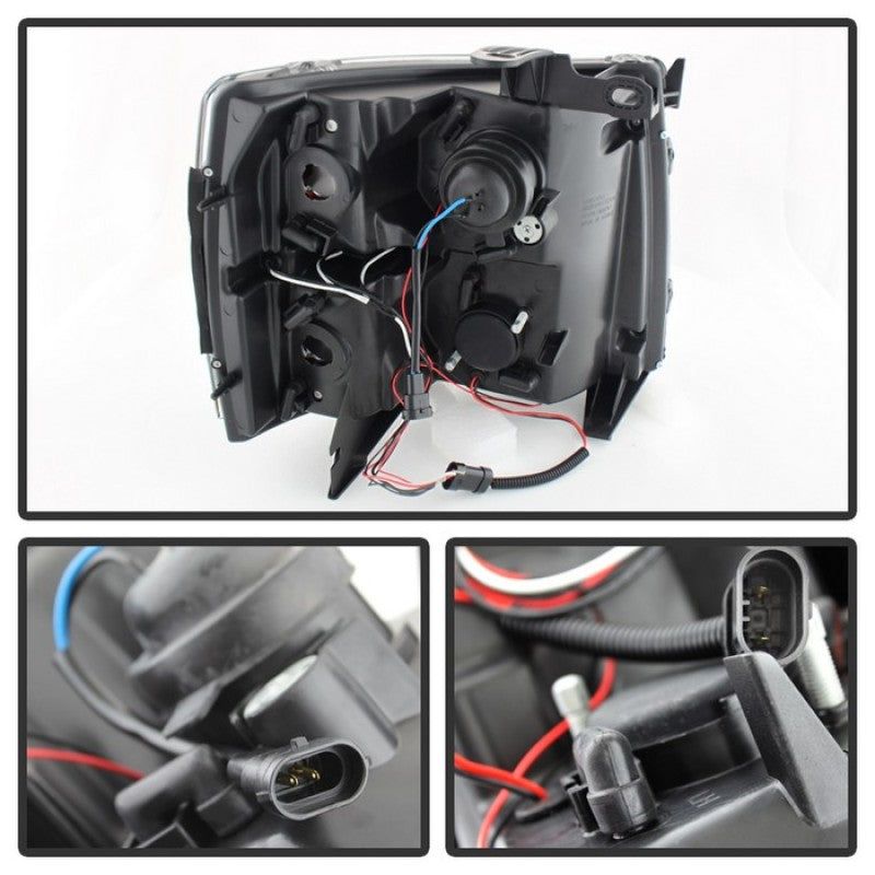 SPYDER 5009494 - SPY5009494 - Spyder Chevy Silverado 1500 07-13 Projector Headlights LED Halo LED Blk PRO-YD-CS07-HL-BK - Shipped in Europe - Tuningsupply.com