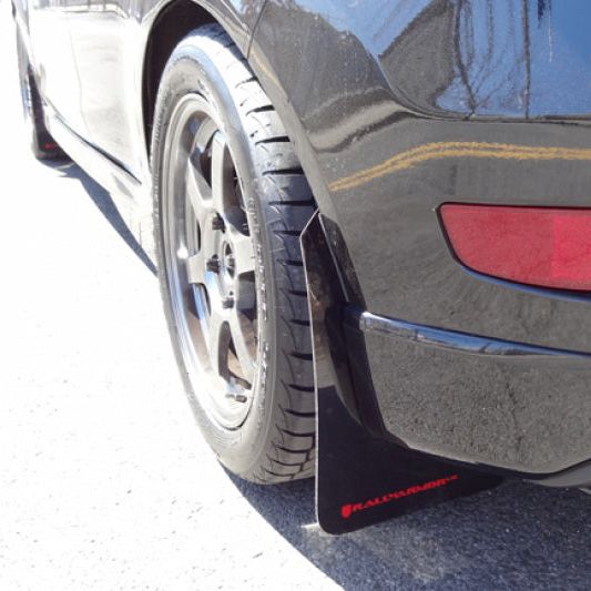 Rally Armor MF29-UR-BLK/GRY - RALMF29-UR-BLK/GRY - Rally Armor 13-19 Ford Fiesta ST Black UR Mud Flap w/Grey Logo - Shipped in Europe - Tuningsupply.com