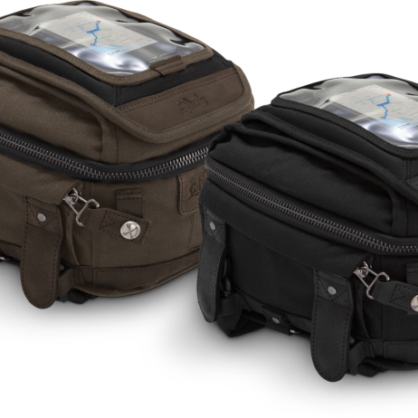 Burly Brand B15-1010D - BURB15-1010D - Burly Brand Voyager Tank / Tail Bag - Dark Oak - Shipped in Europe - Tuningsupply.com