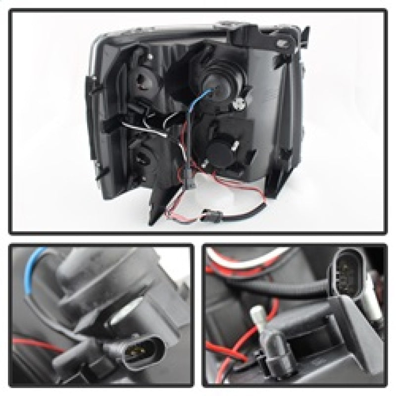 SPYDER 5078322 - SPY5078322 - Spyder Chevy Silverado 1500/2500 07-13 Projector Headlights LED Halo LED Blk Smke PRO-YD-CS07-HL-BSM - Shipped in Europe - Tuningsupply.com