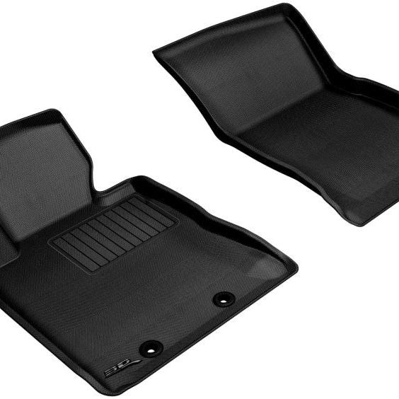 3D MAXpider L1HY02311509 - ACEL1HY02311509 - 3D MAXpider 2012-2016 Hyundai Genesis Kagu 1st Row Floormat - Black - Shipped in Europe - Tuningsupply.com