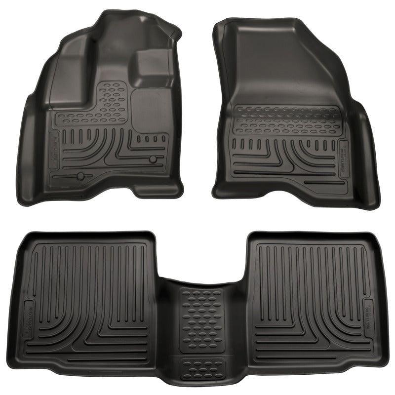 Husky Liners 98761 - HSL98761 - Husky Liners 11-12 Ford Explorer WeatherBeater Combo Black Floor Liners - Shipped in Europe - Tuningsupply.com