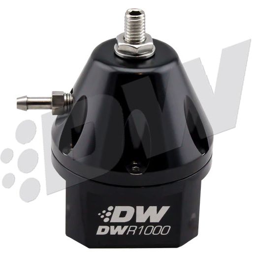 DeatschWerks 6-1000-FRB - DWK6-1000-FRB - DeatschWerks DWR1000 Adjustable Fuel Pressure Regulator - Black - Shipped in Europe - Tuningsupply.com