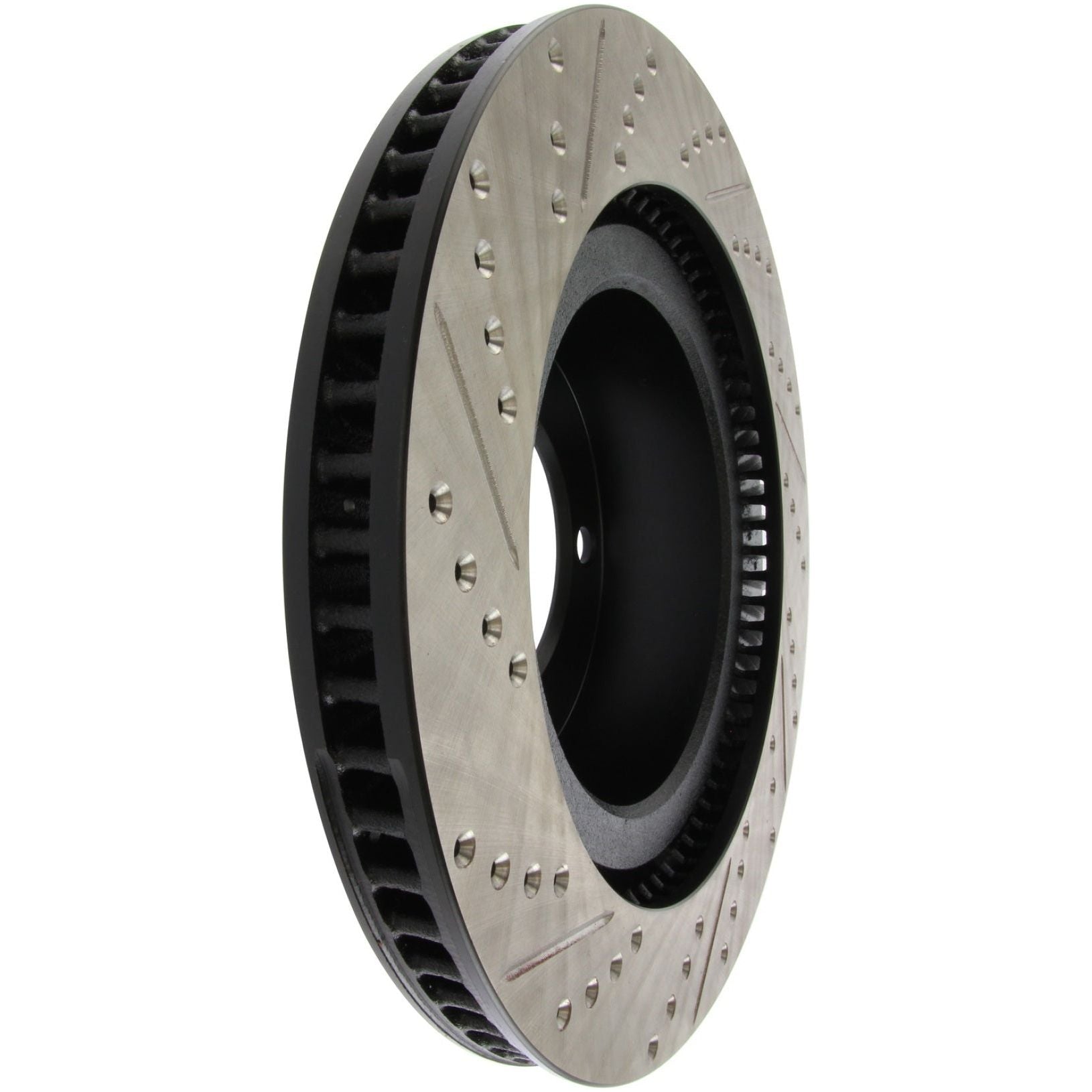 Stoptech 127.44156L - STO127.44156L - StopTech 07-09 Toyota Tundra / 08-09 Toyota Sequoia Front Left Slotted & Drilled Rotor - Shipped in Europe - Tuningsupply.com