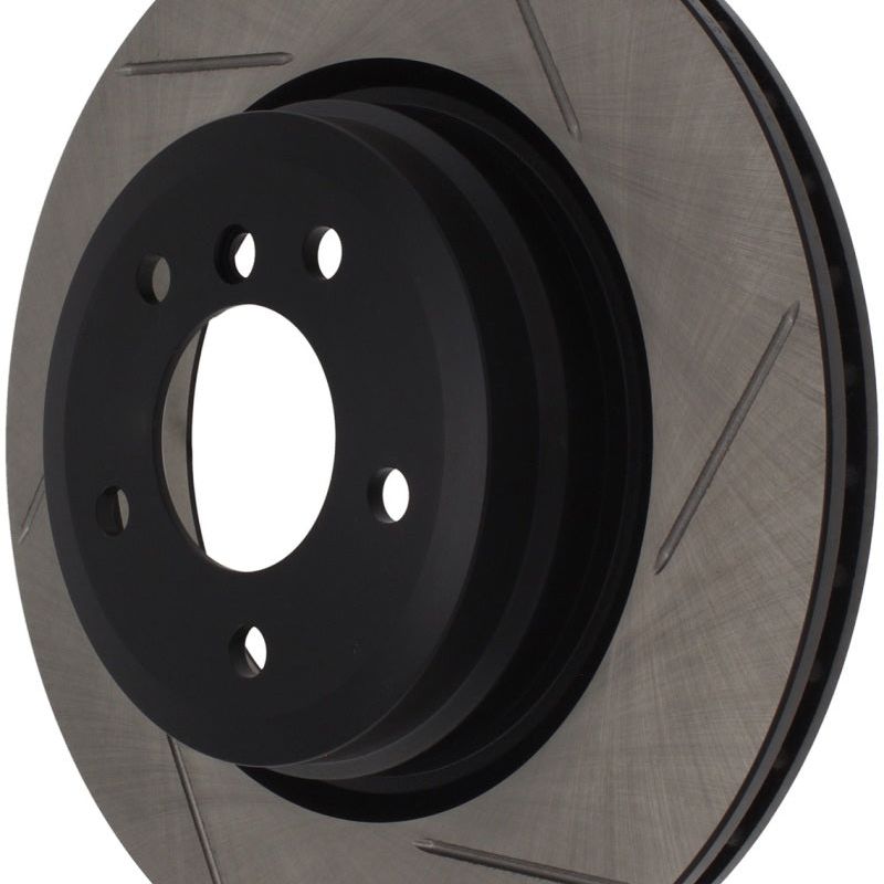 Stoptech 126.34080SL - STO126.34080SL - StopTech Power Slot 06 BMW 330 Series / 07-09 335 Series Rear Left Slotted Rotor - Shipped in Europe - Tuningsupply.com