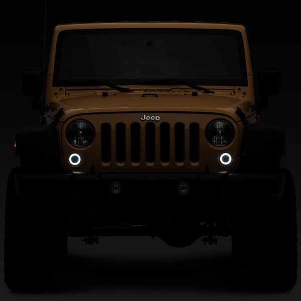 Raxiom J127017 - RAXJ127017 - Raxiom 07-18 Jeep Wrangler JK Axial Series LED Turn Signals w/ Halo (Smoked) - Shipped in Europe - Tuningsupply.com