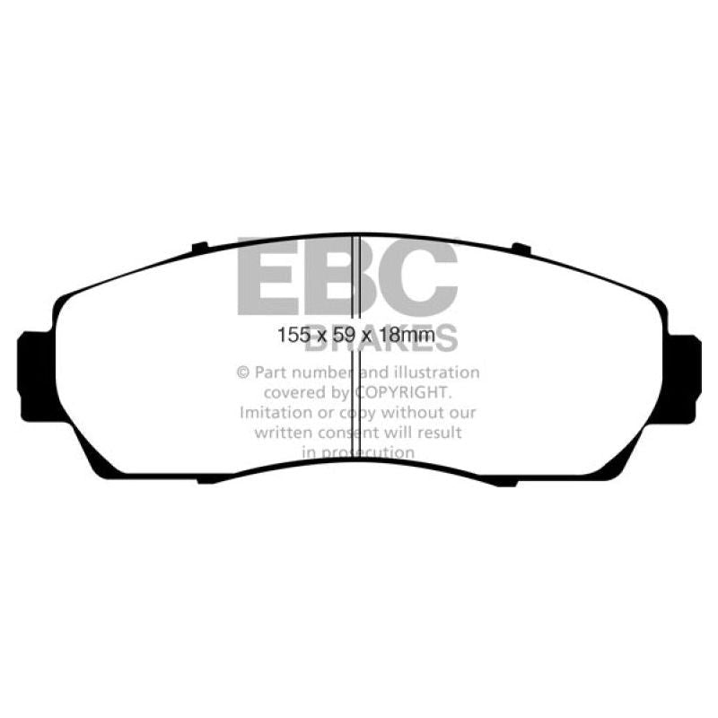EBC UD1089 - EBCUD1089 - EBC 07-09 Acura RDX 2.3 Turbo Ultimax2 Front Brake Pads - Shipped in Europe - Tuningsupply.com