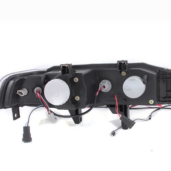 ANZO 121048 - ANZ121048 - ANZO 1990-1993 Honda Accord Projector Headlights w/ Halo Black 1pc - Shipped in Europe - Tuningsupply.com