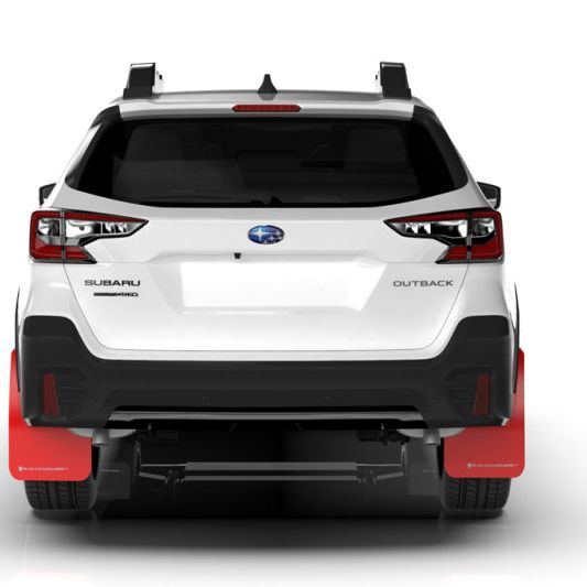 Rally Armor MF66-UR-BLK/SIL - RALMF66-UR-BLK/SIL - Rally Armor 20-25 Subaru Outback Black UR Mud Flap w/Silver Logo - Shipped in Europe - Tuningsupply.com