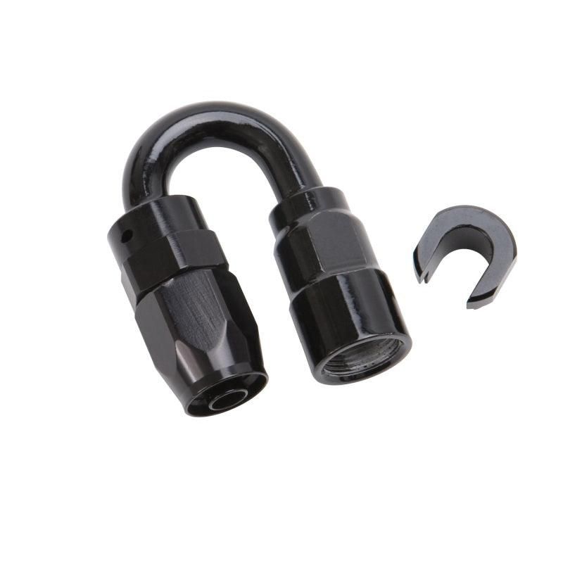 Russell 611233 - RUS611233 - Russell Performance 3/8in SAE Quick Disc Female to -6 Hose Black 180 Degree Hose End - Shipped in Europe - Tuningsupply.com