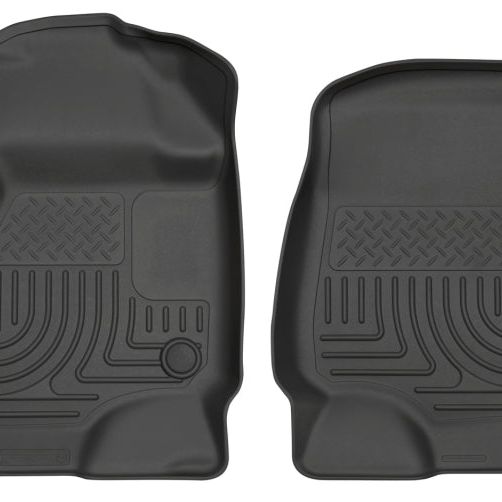 Husky Liners 13301 - HSL13301 - Husky Liners 2017 Ford Super Duty (Crew Cab / Super Cab) WeatherBeater Black Front Floor Liners - Shipped in Europe - Tuningsupply.com