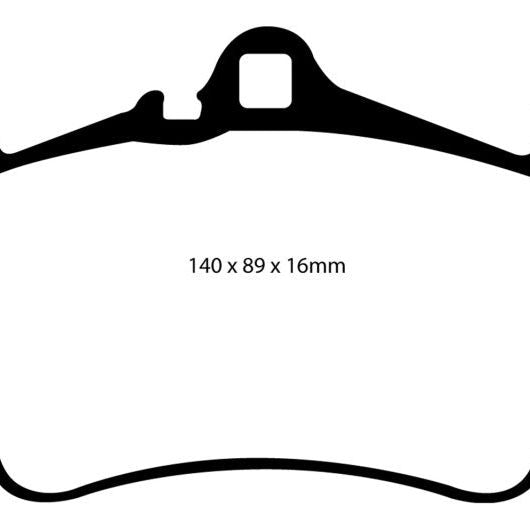 EBC DP31515C - EBCDP31515C - EBC 03-05 Porsche 911 (996) (Cast Iron Rotor only) 3.6 Carrera 4S Redstuff Front Brake Pads - Shipped in Europe - Tuningsupply.com