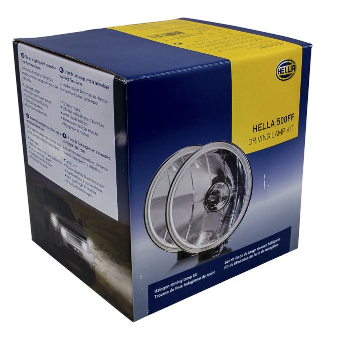 Hella LA005750941 - HELLA005750941 - Hella 500FF 12V/55W Halogen Driving Lamp Kit - Shipped in Europe - Tuningsupply.com