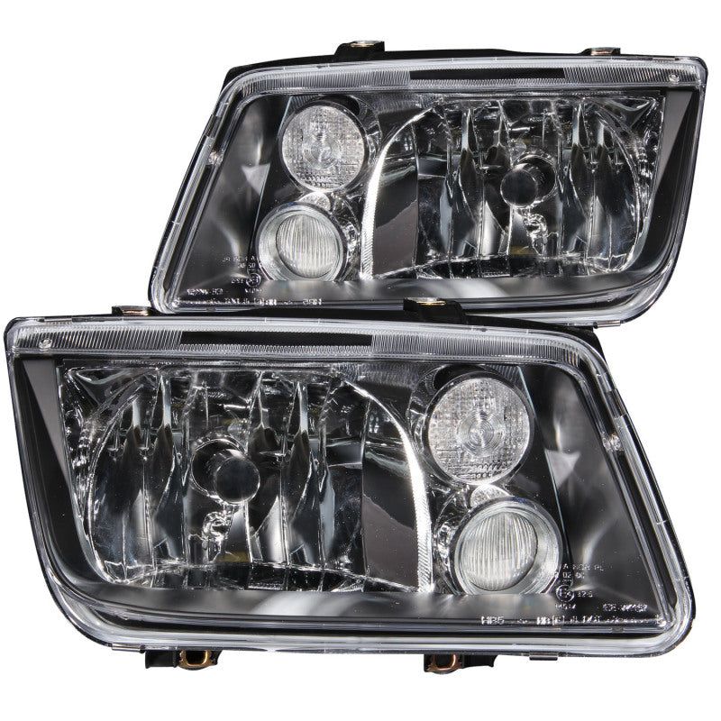 ANZO 121169 - ANZ121169 - ANZO 1999-2005 Volkswagen Jetta Crystal Headlights Black w/o Bulbs - Shipped in Europe - Tuningsupply.com