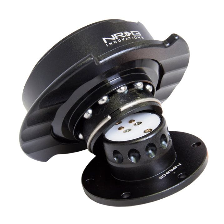 NRG SRK-250BK - NRGSRK-250BK - NRG Quick Release Kit Gen 2.5 - Black / Black Ring w/Finger Grooves - Shipped in Europe - Tuningsupply.com